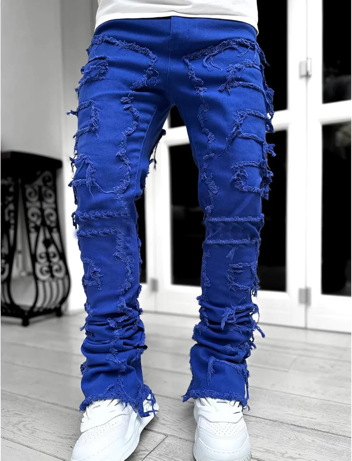 Jeans for Men Relaxed Fit Street Sharpened Jeans Jean Men Relax Fit Jeans for Men Big and Tall Relax Fit Jeans for