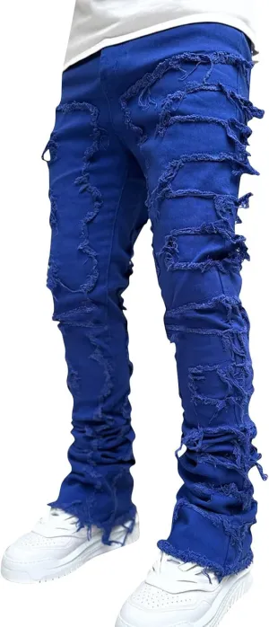 Jeans for Men Relaxed Fit Street Sharpened Jeans Jean Men Relax Fit Jeans for Men Big and Tall Relax Fit Jeans for