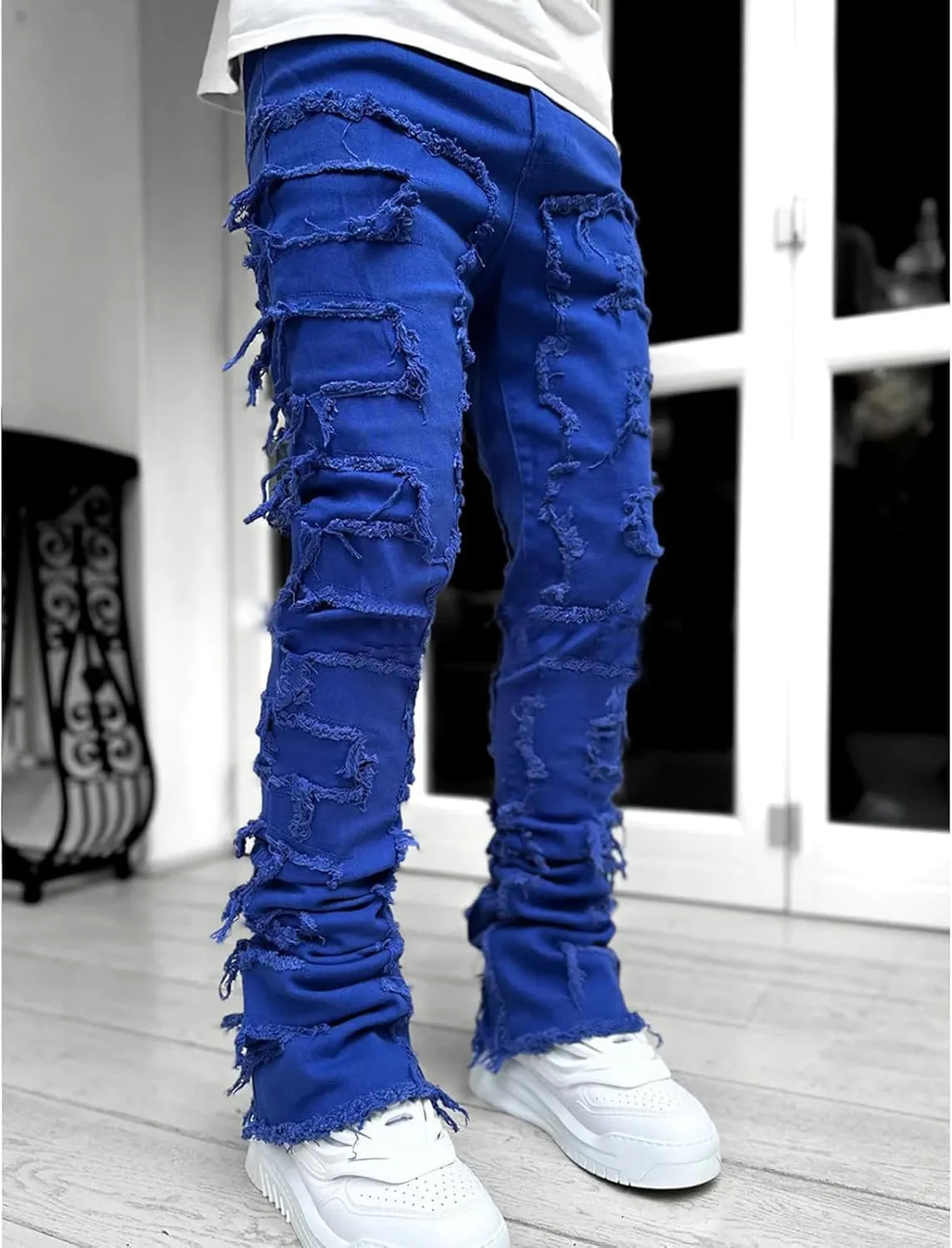 Jeans for Men Relaxed Fit Street Sharpened Jeans Jean Men Relax Fit Jeans for Men Big and Tall Relax Fit Jeans for