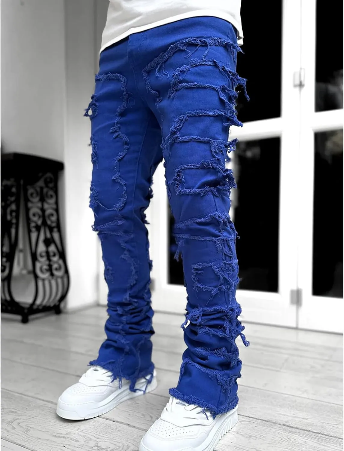 Jeans for Men Relaxed Fit Street Sharpened Jeans Jean Men Relax Fit Jeans for Men Big and Tall Relax Fit Jeans for