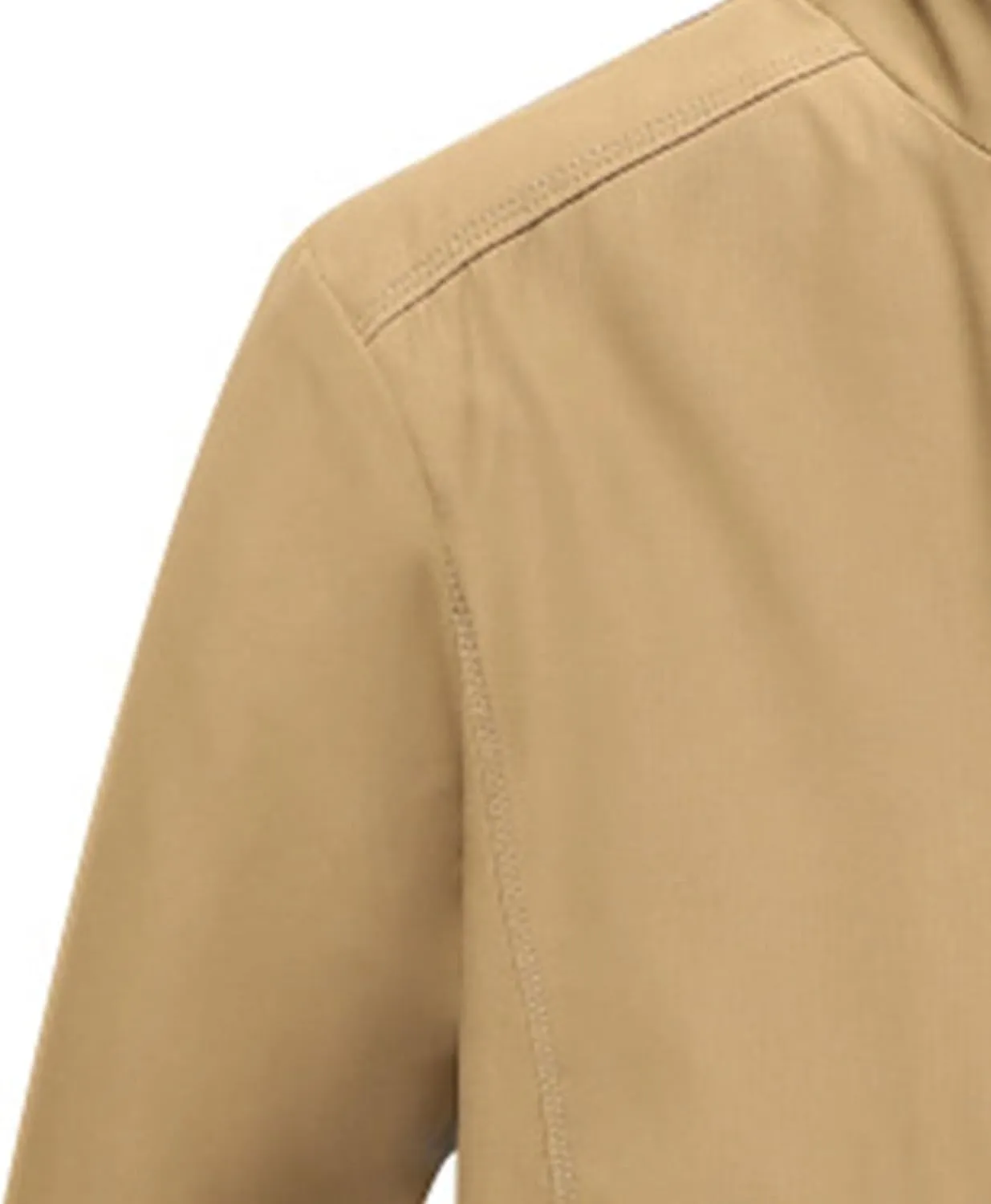JEsilunmaMY Men's Business Casual Bomber Jackets Stand Collar Cotton Lightweight Jackets Windproof Sportswear Windbreaker