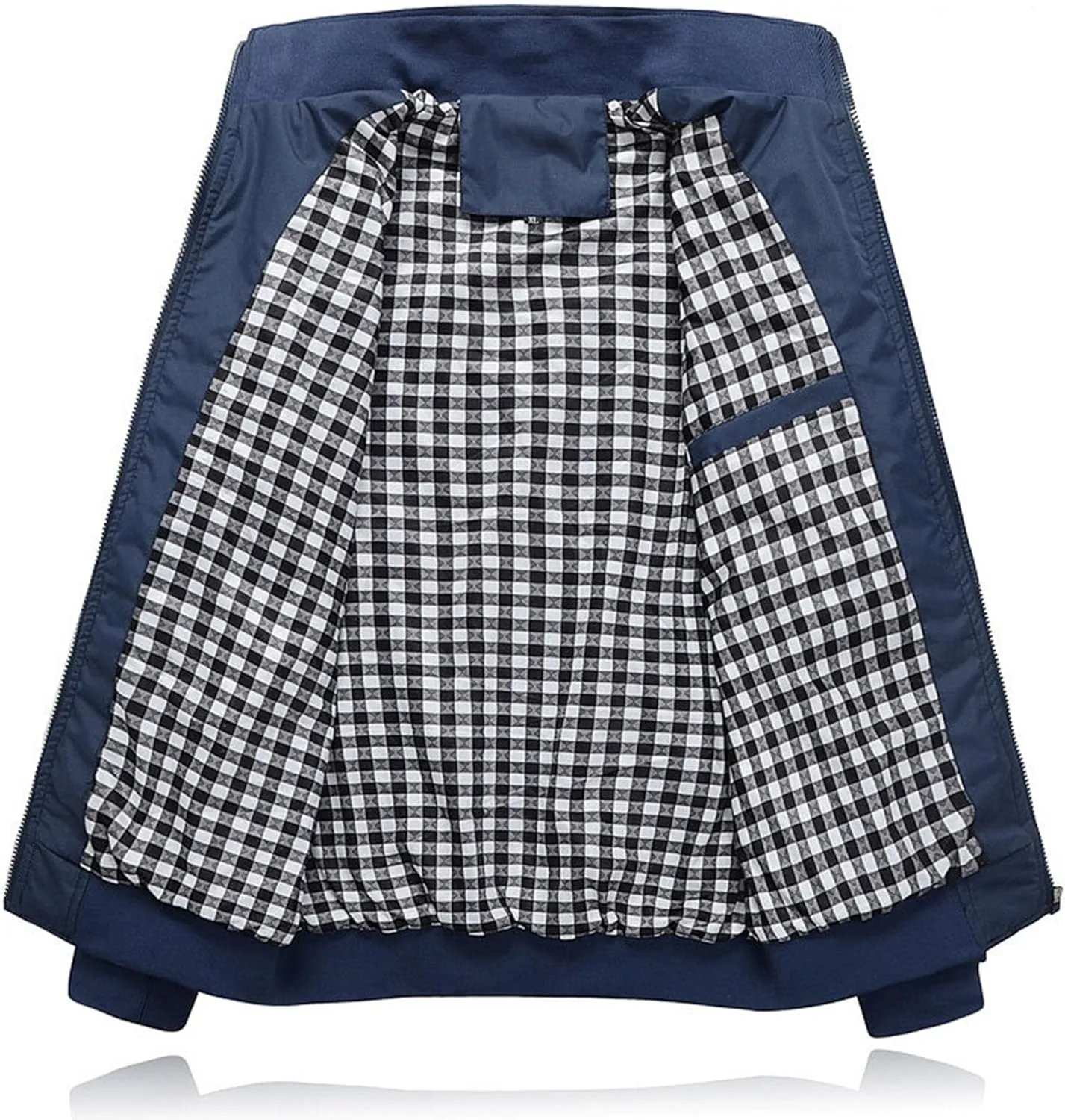 JEsilunmaMY Men's Business Casual Bomber Jackets Stand Collar Cotton Lightweight Jackets Windproof Sportswear Windbreaker