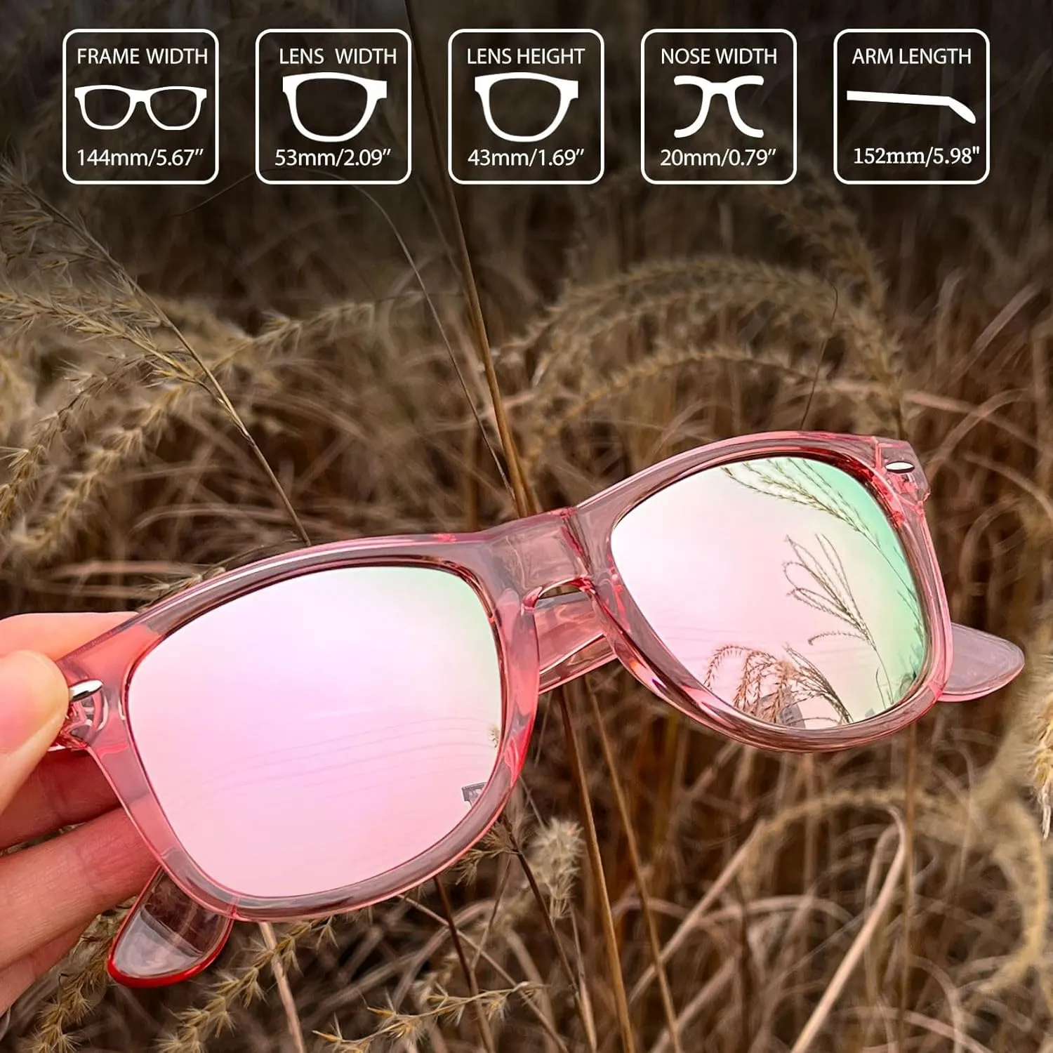 Joopin 3 Pack Square Sunglasses Polarized UV Protection Trendy Sun Glassses Fashion Shades for Women Men