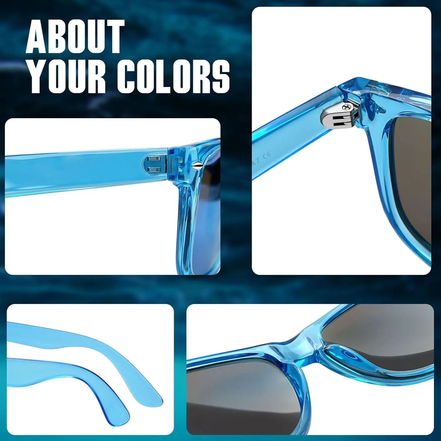 Joopin 3 Pack Square Sunglasses Polarized UV Protection Trendy Sun Glassses Fashion Shades for Women Men