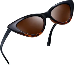 Joopin Polarized Cat Eye Sunglasses for Women, Retro Narrow Pointy Cateye Womens Sun Glasses