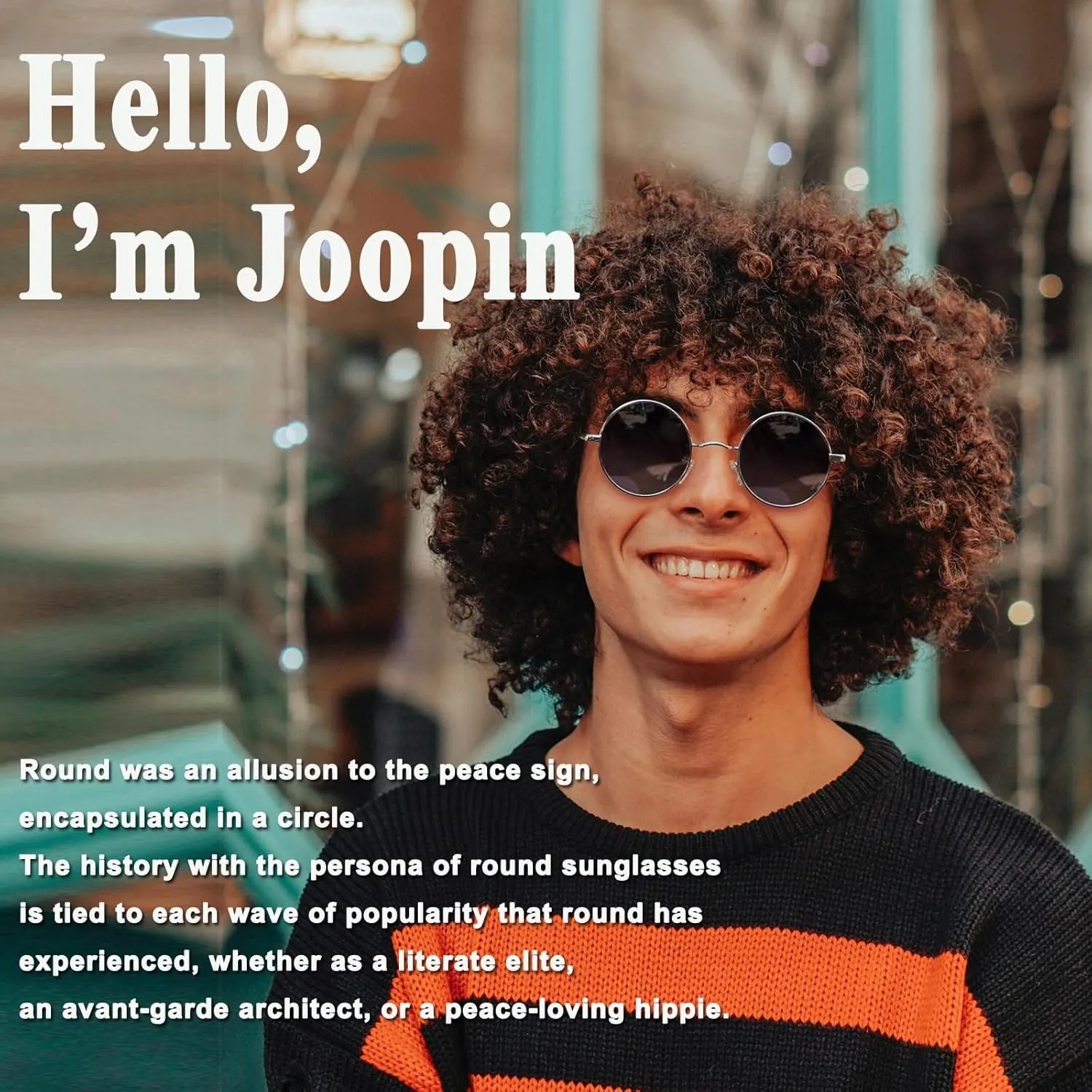 Joopin Retro Small Round Sunglasses Hippie Circle Sun Glasses Polarized UV400 Protection Metal Shades for Men Women