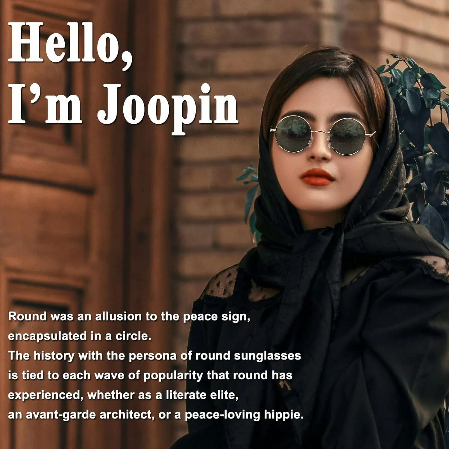 Joopin Retro Small Round Sunglasses Hippie Circle Sun Glasses Polarized UV400 Protection Metal Shades for Men Women