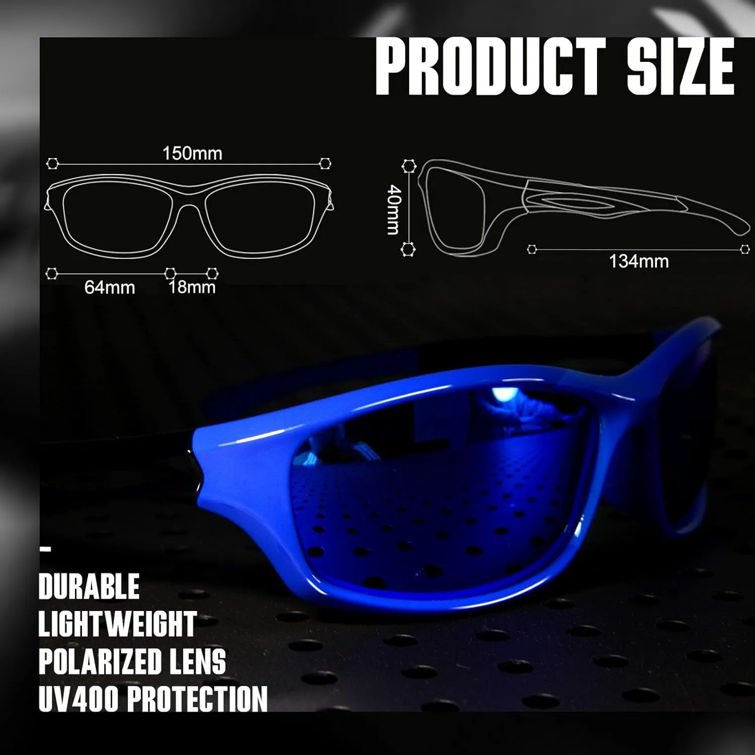 Joopin Sports Sunglasses Polarized UV400 Protection Wrap Around Sun Glasses Shades for Men Women