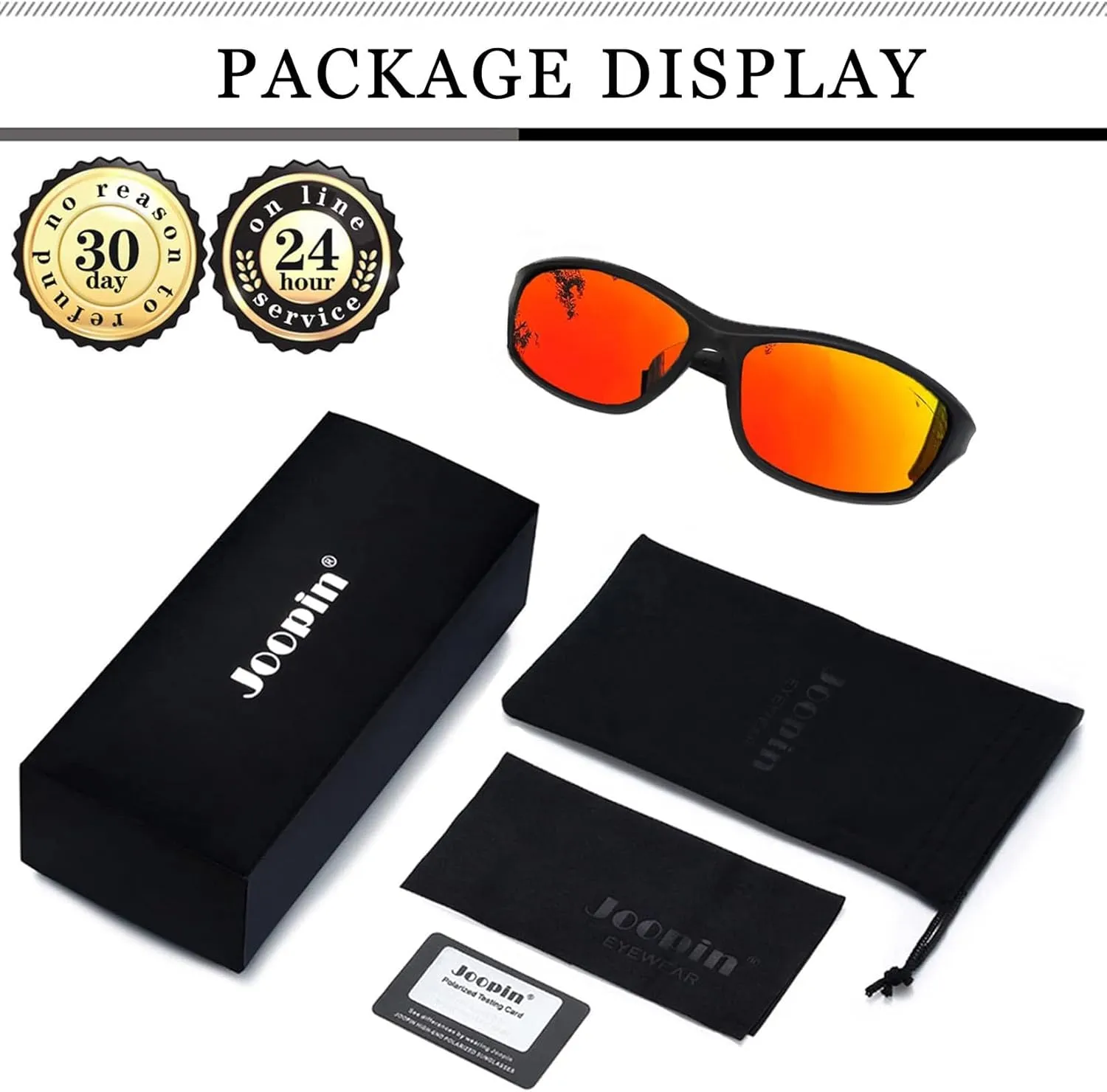 Joopin Sports Sunglasses Polarized UV400 Protection Wrap Around Sun Glasses Shades for Men Women
