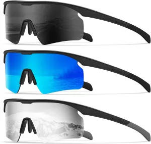 KALIYADI Polarized-Sunglasses-Men Mens-Sunglasses Sports Sun-Glasses: UV400 Protection for Fishing Golf Running