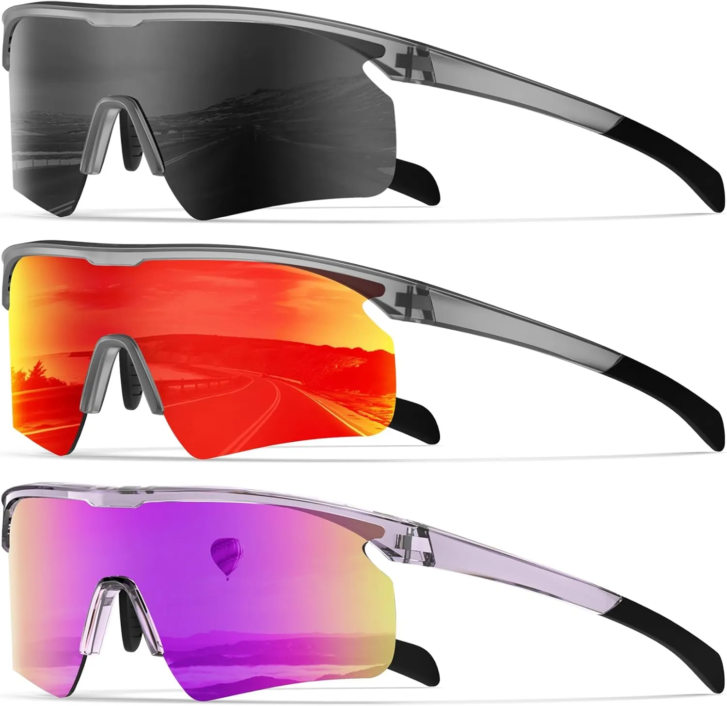 KALIYADI Polarized-Sunglasses-Men Mens-Sunglasses Sports Sun-Glasses: UV400 Protection for Fishing Golf Running