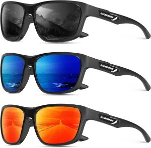 KALIYADI Polarized Sunglasses Men Sports-Sunglasses: Classic Sun Glasses for Driving, Fishing for Women with UV400 Protection