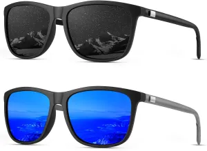 KALIYADI Sunglasses-Men Mens-Sunglasses Polarized Sunglasses: UV Protection Unisex Driving Fishing Lightweight Classic