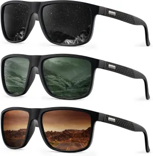 KALIYADI Sunglasses-Men Polarized-Sunglasses Mens Sunglasses: Sun Glasses Polarized UV Protection Unisex Driving Fishing Golf