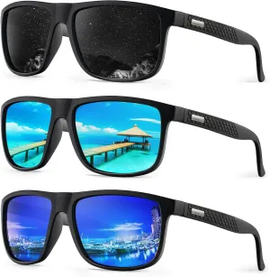KALIYADI Sunglasses-Men Polarized-Sunglasses Mens Sunglasses: Sun Glasses Polarized UV Protection Unisex Driving Fishing Golf