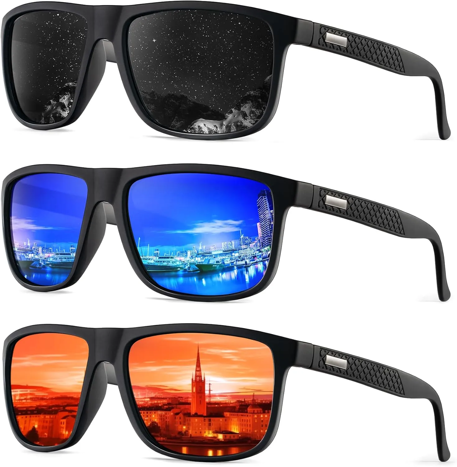KALIYADI Sunglasses-Men Polarized-Sunglasses Mens Sunglasses: Sun Glasses Polarized UV Protection Unisex Driving Fishing Golf