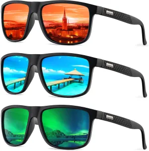 KALIYADI Sunglasses-Men Polarized-Sunglasses Mens Sunglasses: Sun Glasses Polarized UV Protection Unisex Driving Fishing Golf
