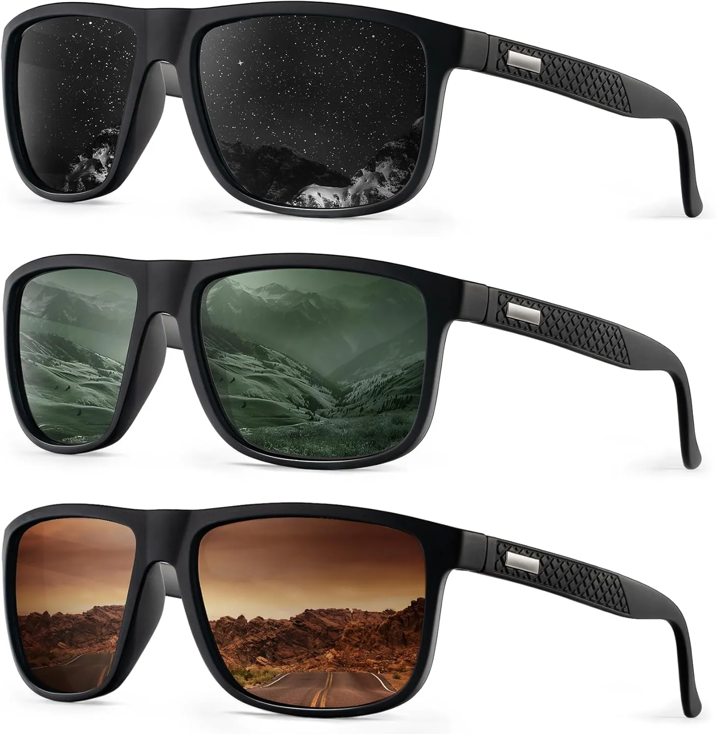 KALIYADI Sunglasses-Men Polarized-Sunglasses Mens Sunglasses: Sun Glasses Polarized UV Protection Unisex Driving Fishing Golf