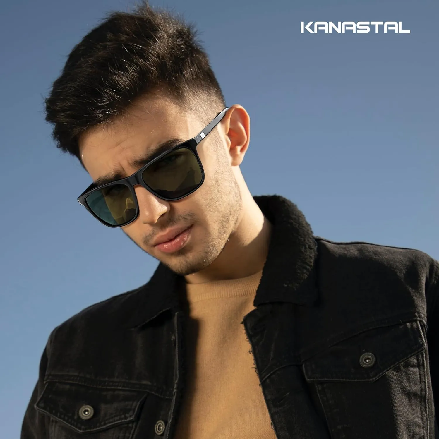 KANASTAL Polarized Sunglasses for Men Women UV400 Classic Square Design Sun Glasses Fashion Shades