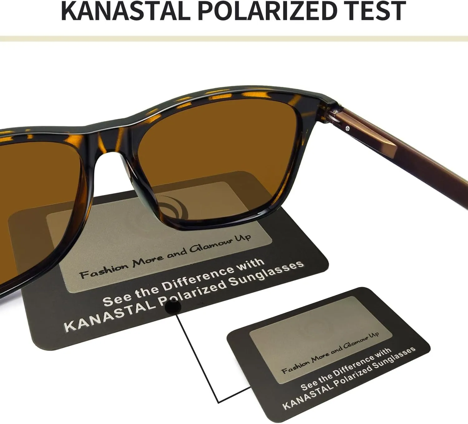 KANASTAL Polarized Sunglasses for Men Women UV400 Classic Square Design Sun Glasses Fashion Shades