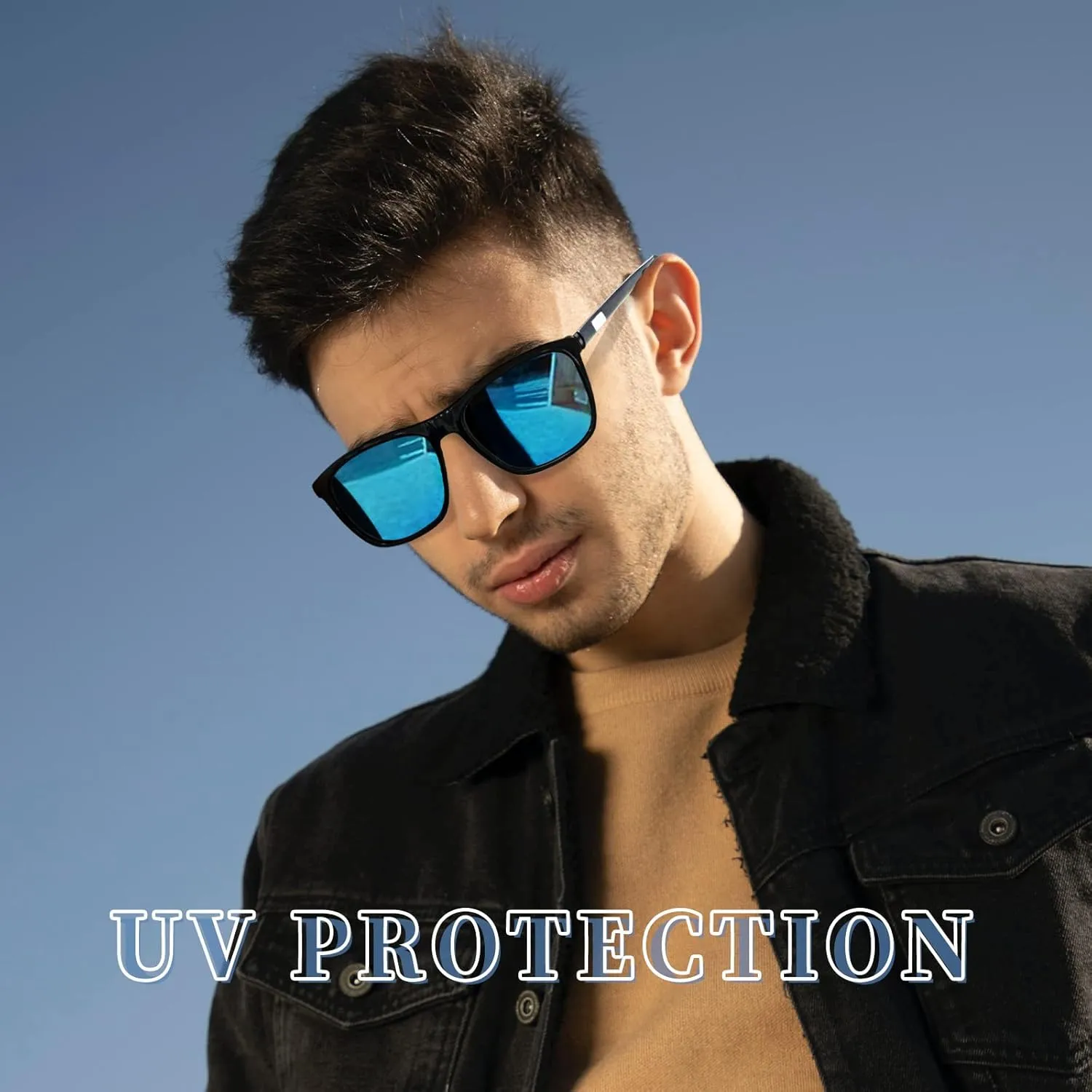 KANASTAL Polarized Sunglasses for Men Women UV400 Classic Square Design Sun Glasses Fashion Shades