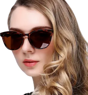 KANASTAL Polarized Sunglasses for Women Men with UV400 Classic Vintage Sun Glasses Women Fashion Trendy Horn Design Shades