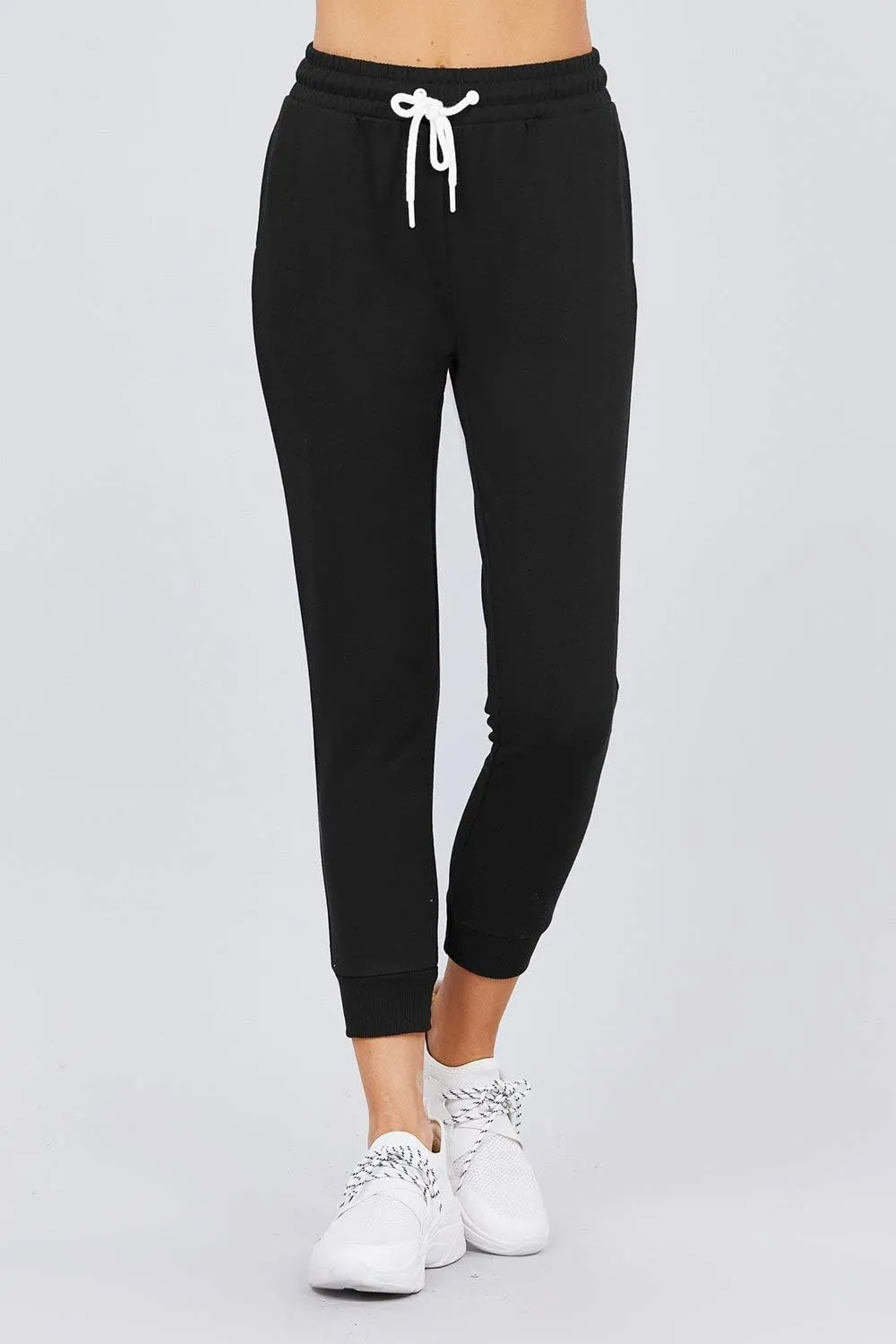 Khanomak Women's Active Yoga French Terry Sweatpants Workout Joggers Pants