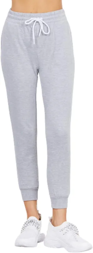 Khanomak Women's Active Yoga French Terry Sweatpants Workout Joggers Pants