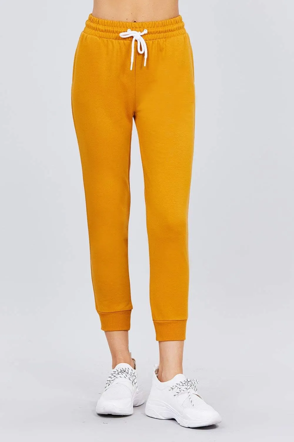 Khanomak Women's Active Yoga French Terry Sweatpants Workout Joggers Pants