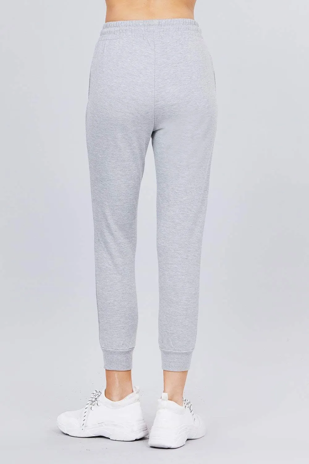 Khanomak Women's Active Yoga French Terry Sweatpants Workout Joggers Pants