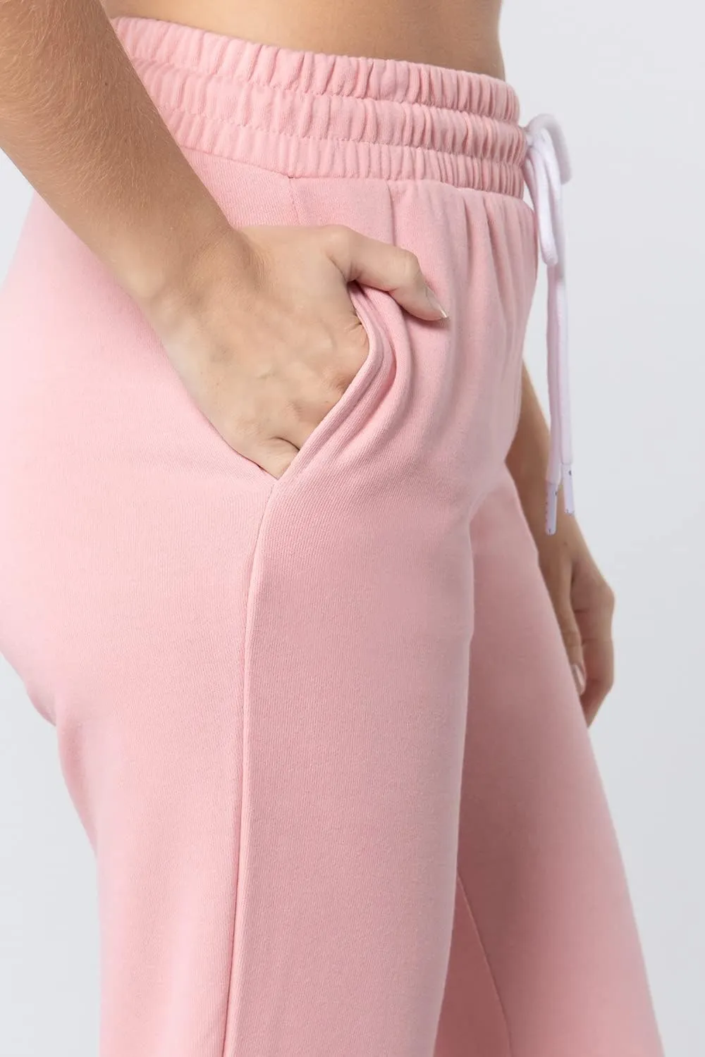 Khanomak Women's Active Yoga French Terry Sweatpants Workout Joggers Pants