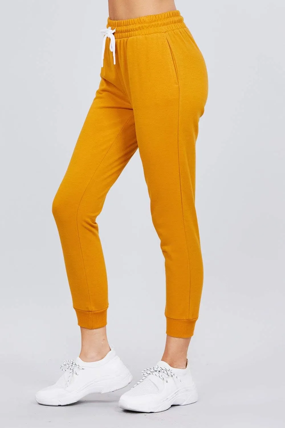 Khanomak Women's Active Yoga French Terry Sweatpants Workout Joggers Pants