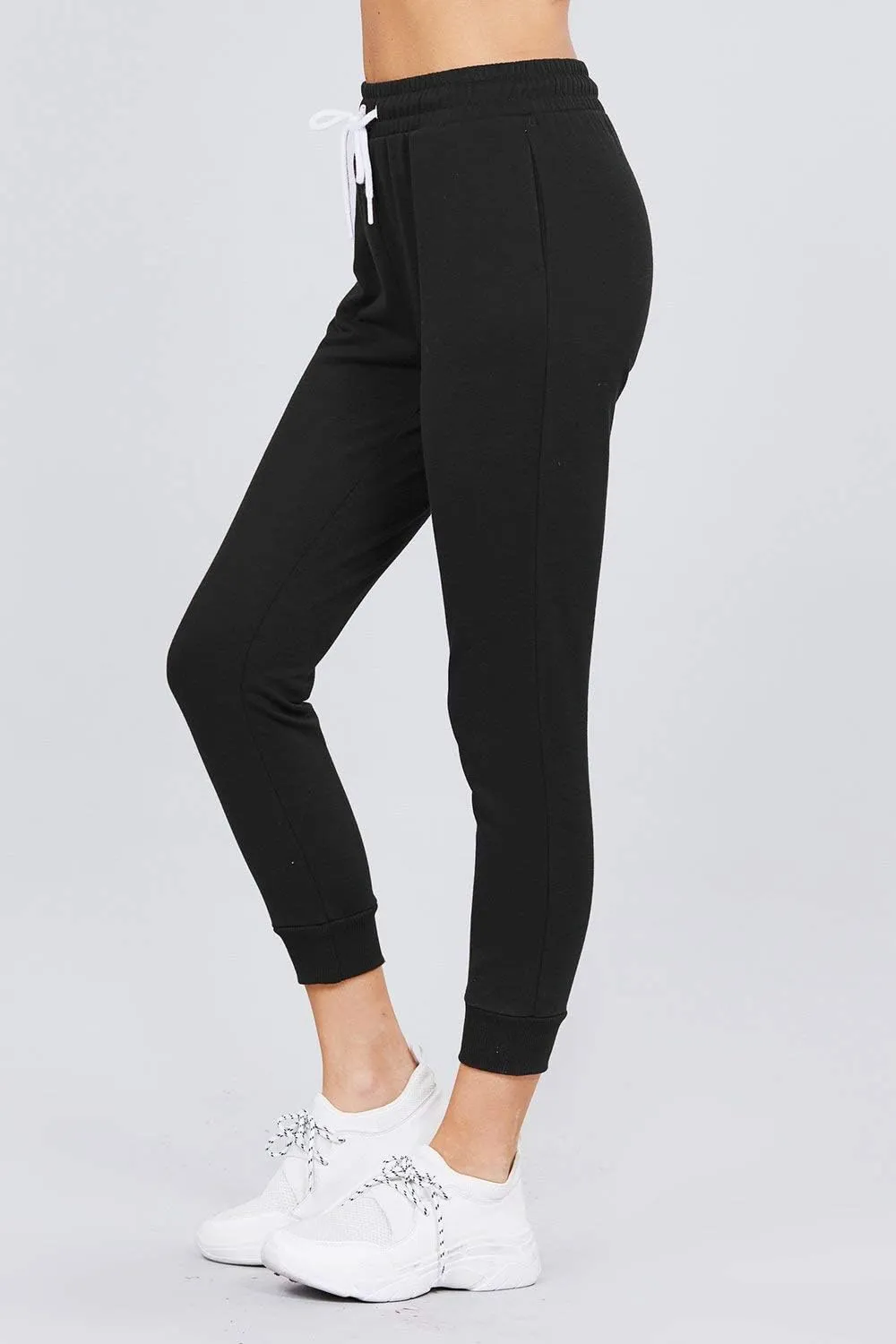 Khanomak Women's Active Yoga French Terry Sweatpants Workout Joggers Pants