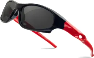 Kids Sunglasses Boys Girls Sports Polarized Sunglasses for kids Child Youth Baseball Beach Sun Glass with Strap