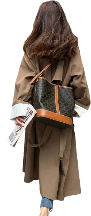 Korean Style Oversized Long Double-Breasted Trench Coats for Women Spring Fall Women’s Windbreaker Coat Outerwear