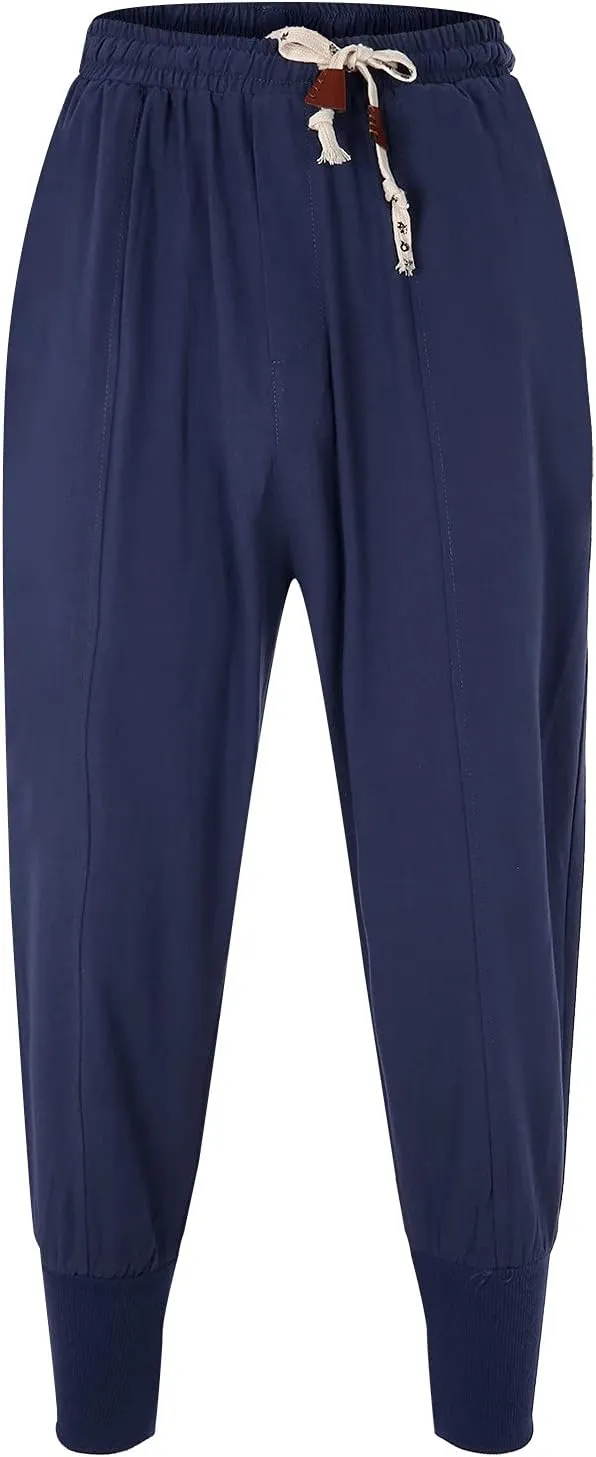LCMTWX Mens Hiking Pants Elastic Casual Sport Joggings Solid Sweatpants Pockets Men's Casual Pants Men Joggers Mens Joggers