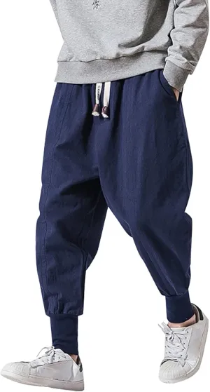 LCMTWX Mens Hiking Pants Elastic Casual Sport Joggings Solid Sweatpants Pockets Men's Casual Pants Men Joggers Mens Joggers