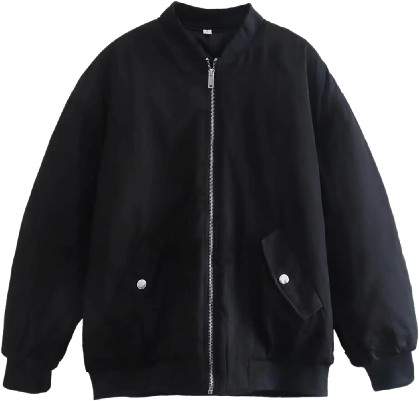 Lightweight Jackets for Women Loose Fit Solid Color Full Zip Baseball Jacket Outdoor Athletic Hiking Fall Outwear