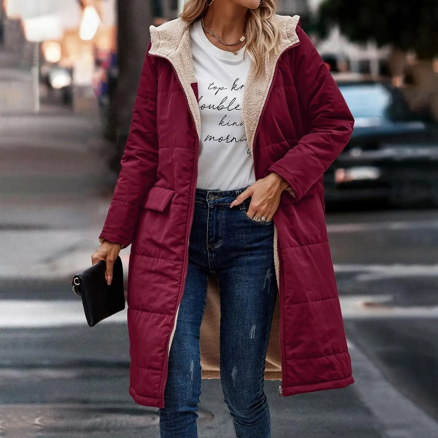 Long Length Maxi Puffer Parka Coat Puffer Jacket Lightweight Winter Coat Long Sleeve Puffer Jacket Womens Coats