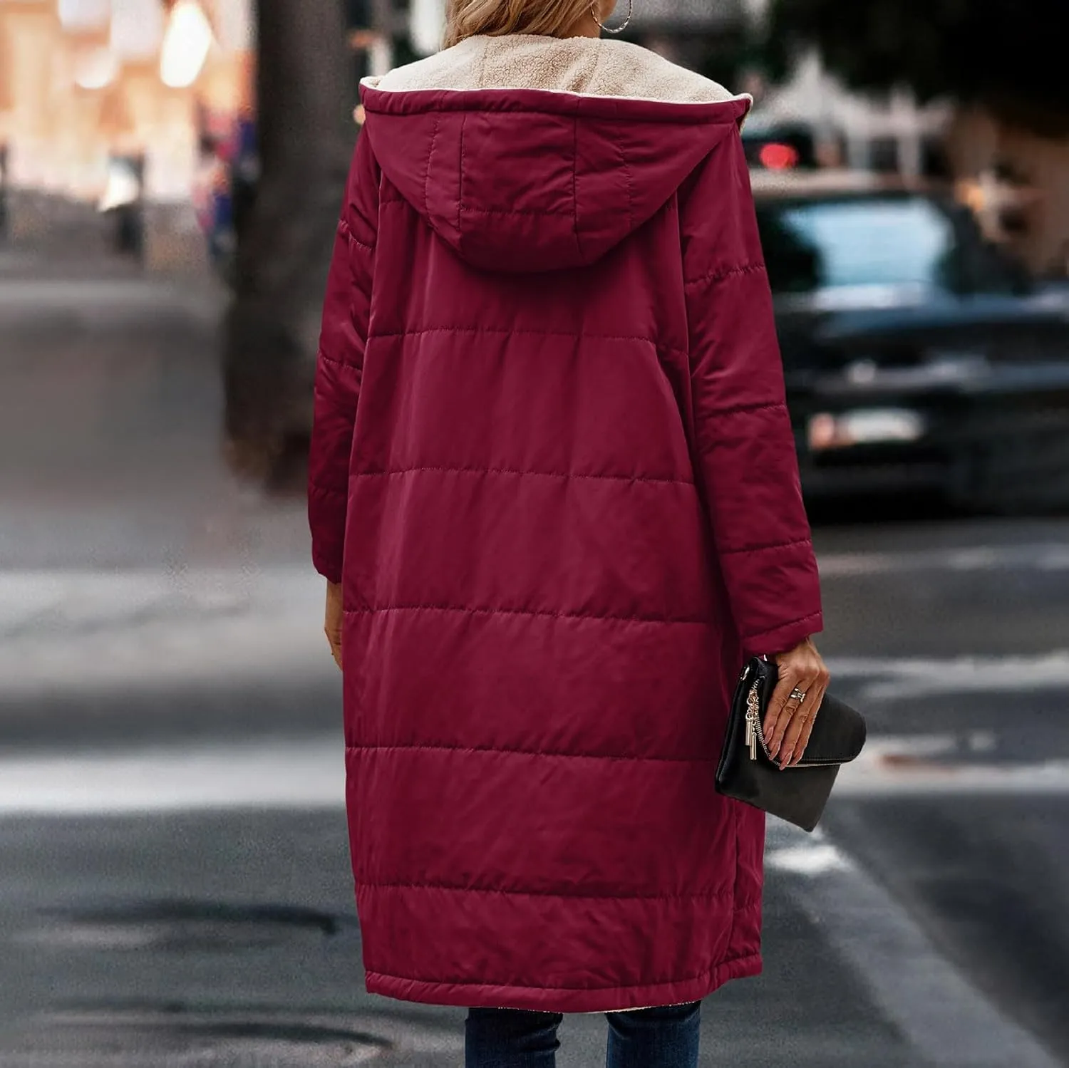 Long Length Maxi Puffer Parka Coat Puffer Jacket Lightweight Winter Coat Long Sleeve Puffer Jacket Womens Coats