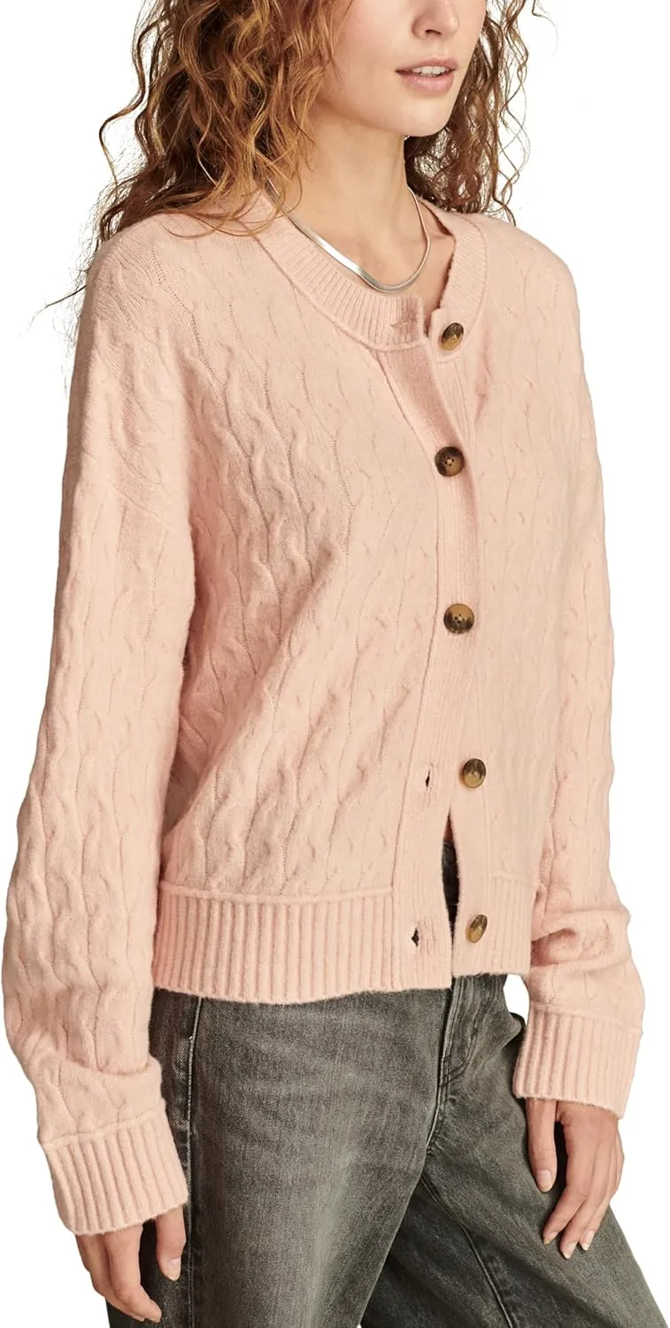 Lucky Brand Women's Slouchy Cropped Cardi