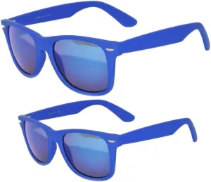 Matching Family Retro Sunglasses - UV400 Colorful Frame Mirror Glasses - Parent & Child Family Photo Matching Outfits