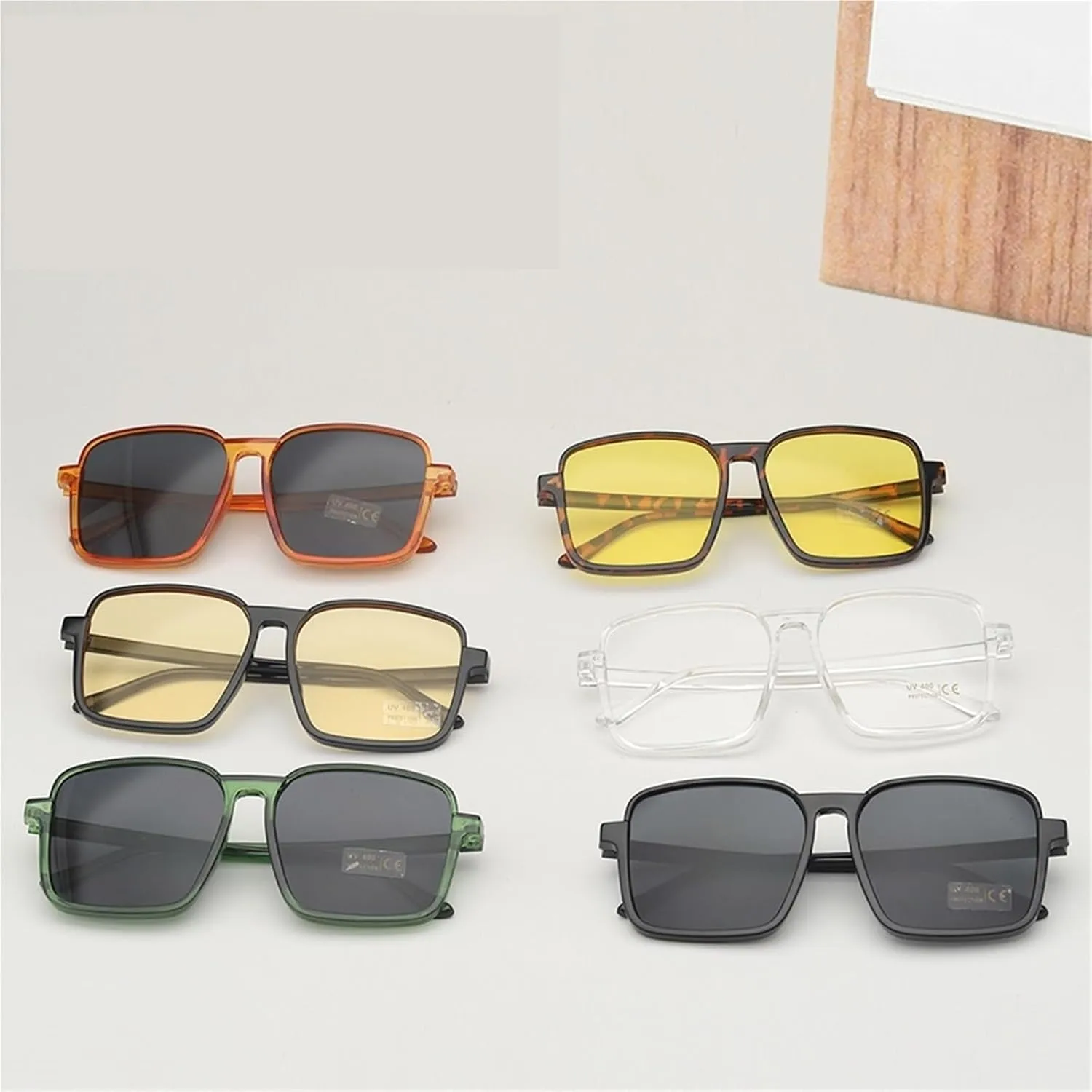 Men And Women Square Large Frame Fashion Outdoor Driving Beach Vacation Polarized Sunglasses