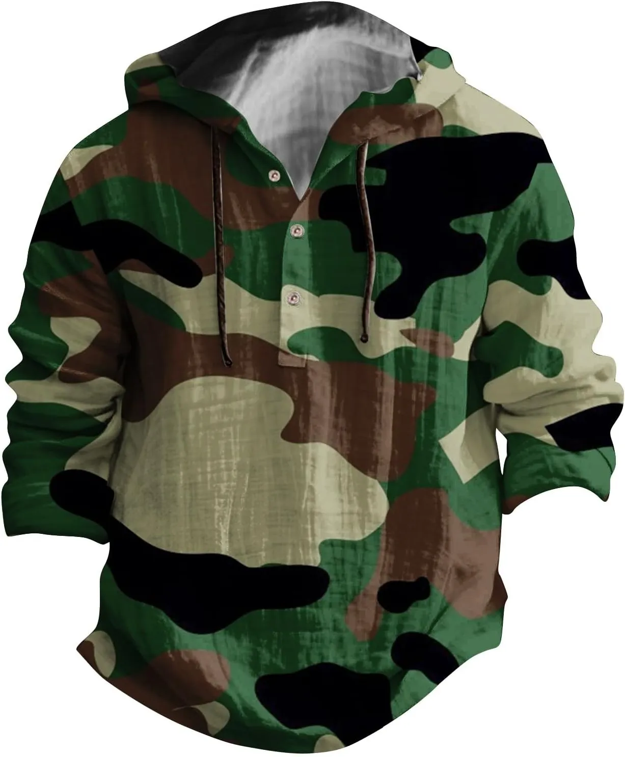 Mens Cotton Linen Drawstring Hoodie Shirts Men's Casual Fashion Hooded Spring And Autumn Linen Long Men