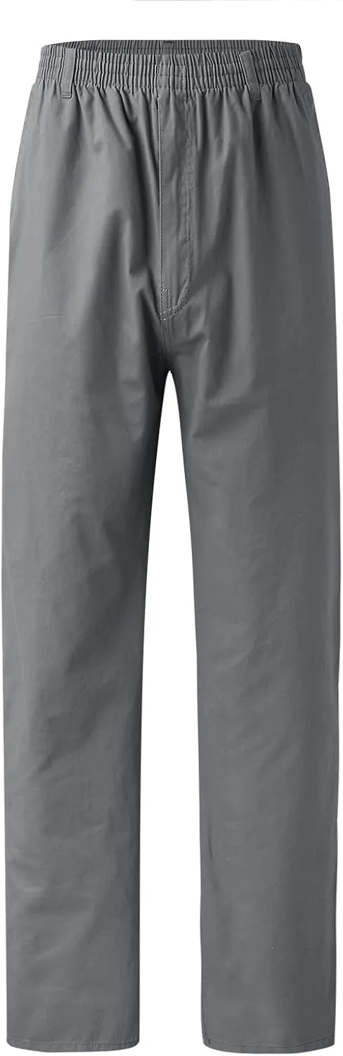 Men's Cotton Sweatpants Open Bottom Athletic Pants Running Training Jogging Gym Workout Trousers with Pockets