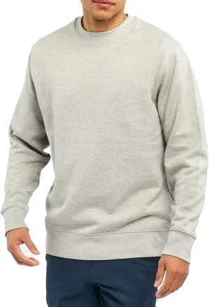 Men's Crewneck Sweatshirt Long Sleeve Fleece Sweatshirts Breathable Lightweight Crew Neck Pullover Sweatshirts