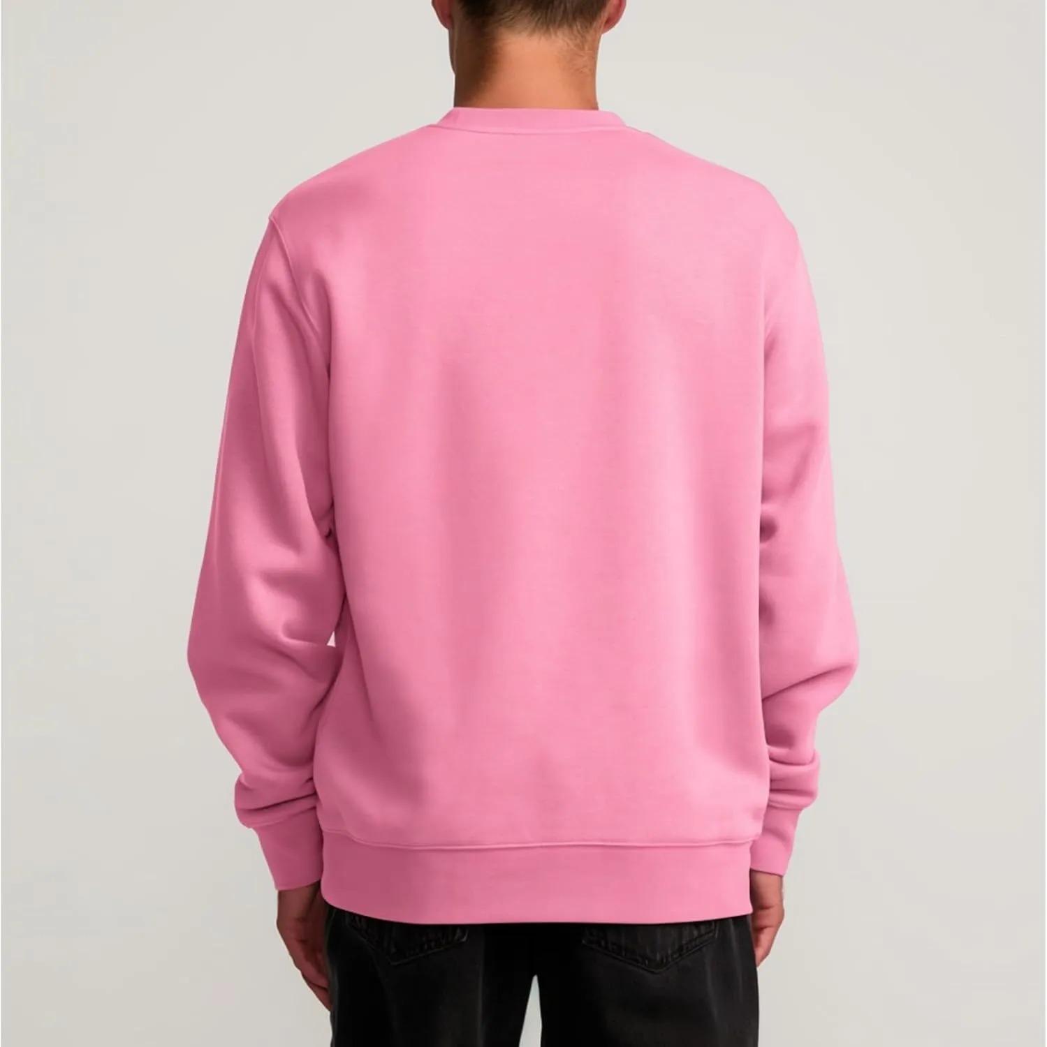 Men's Crewneck Sweatshirt Long Sleeve Fleece Sweatshirts Breathable Lightweight Crew Neck Pullover Sweatshirts