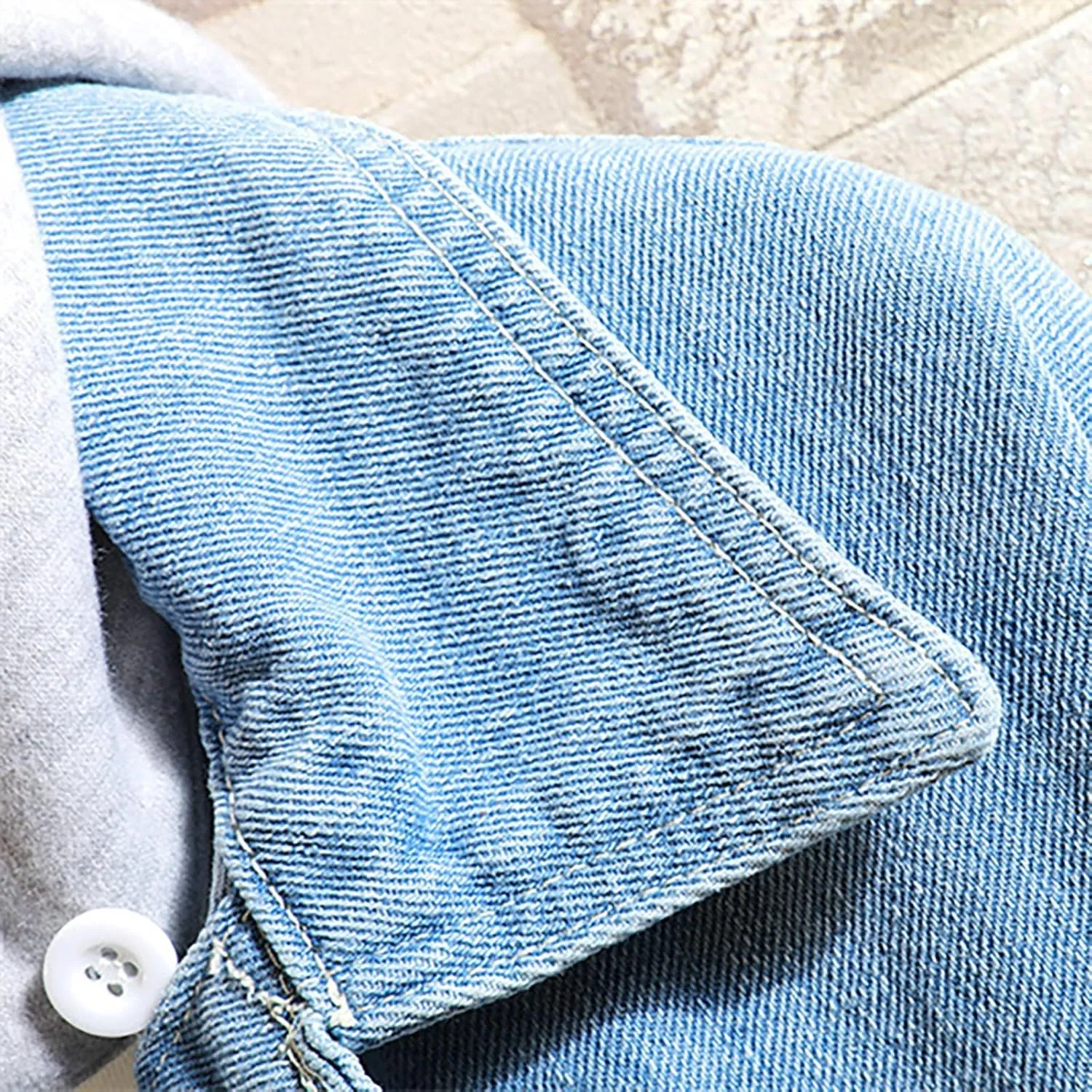 Mens Fashion Hoodie Jean Jackets Military Vintage Washed Cotton Distressed Button Down Denim Trucker Jackets