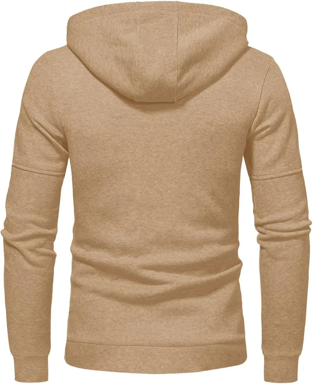 Mens Hoodies Casual with Zip Pockets Full Zip Long Sleeve Sweatshirt Sports Lightweight Hooded Jacket