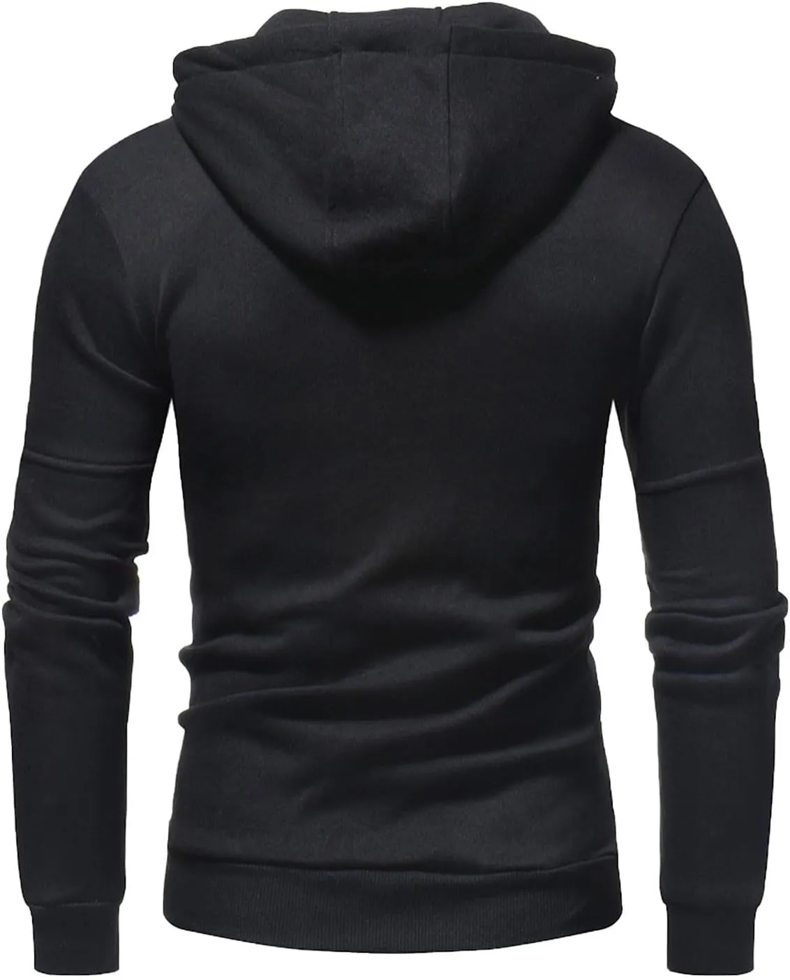 Mens Hoodies Casual with Zip Pockets Full Zip Long Sleeve Sweatshirt Sports Lightweight Hooded Jacket